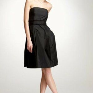 New Ann Taylor Silk Taffeta Bridesmaid Black Dress